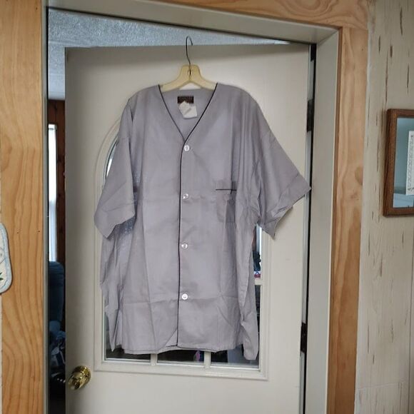 New Christopher Hart Light Gray Pajama Short Set Big And Tall Men's 4X - Picture 1 of 3